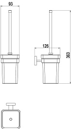 Timo Ершик для унитаза Selene 17061/17 – фотография-2